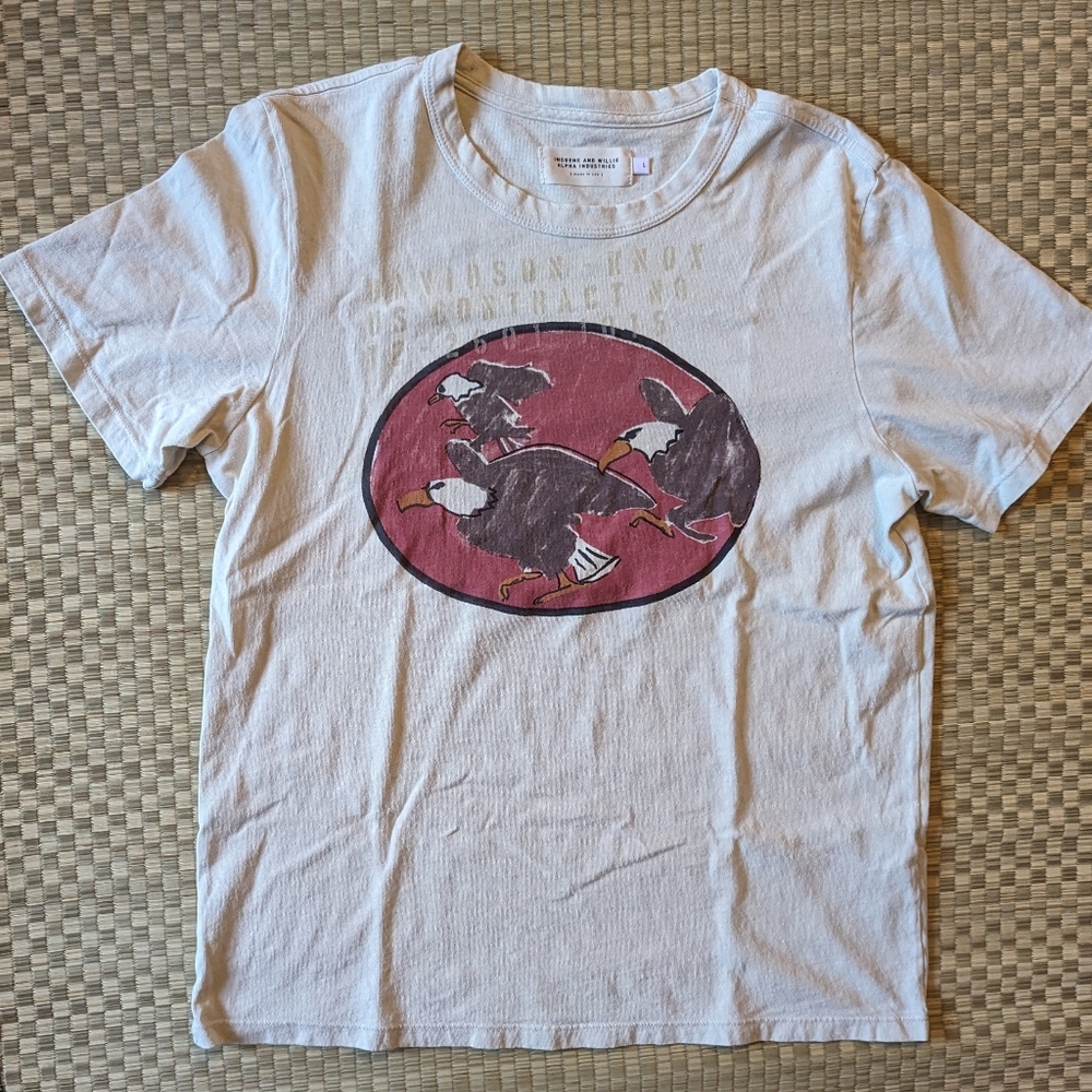 Imogene & Willie x Alpha Industries Eagle T-shirt Men's Size Large Made in USA